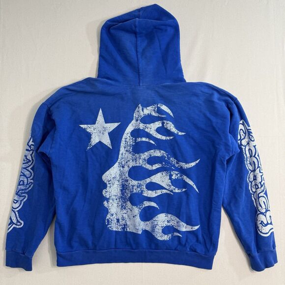 Hellstar Blue Pullover Hoodie Adult Size XL - Picture 2 of 12